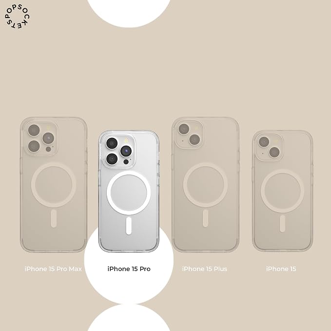 PopSockets iPhone 15 Pro Phone Case with MagSafe- All is Possible | Magnetic, Wireless Charging, Camera & Drop Protection, Acotar, Throne, Glass, Sarah, Bookish