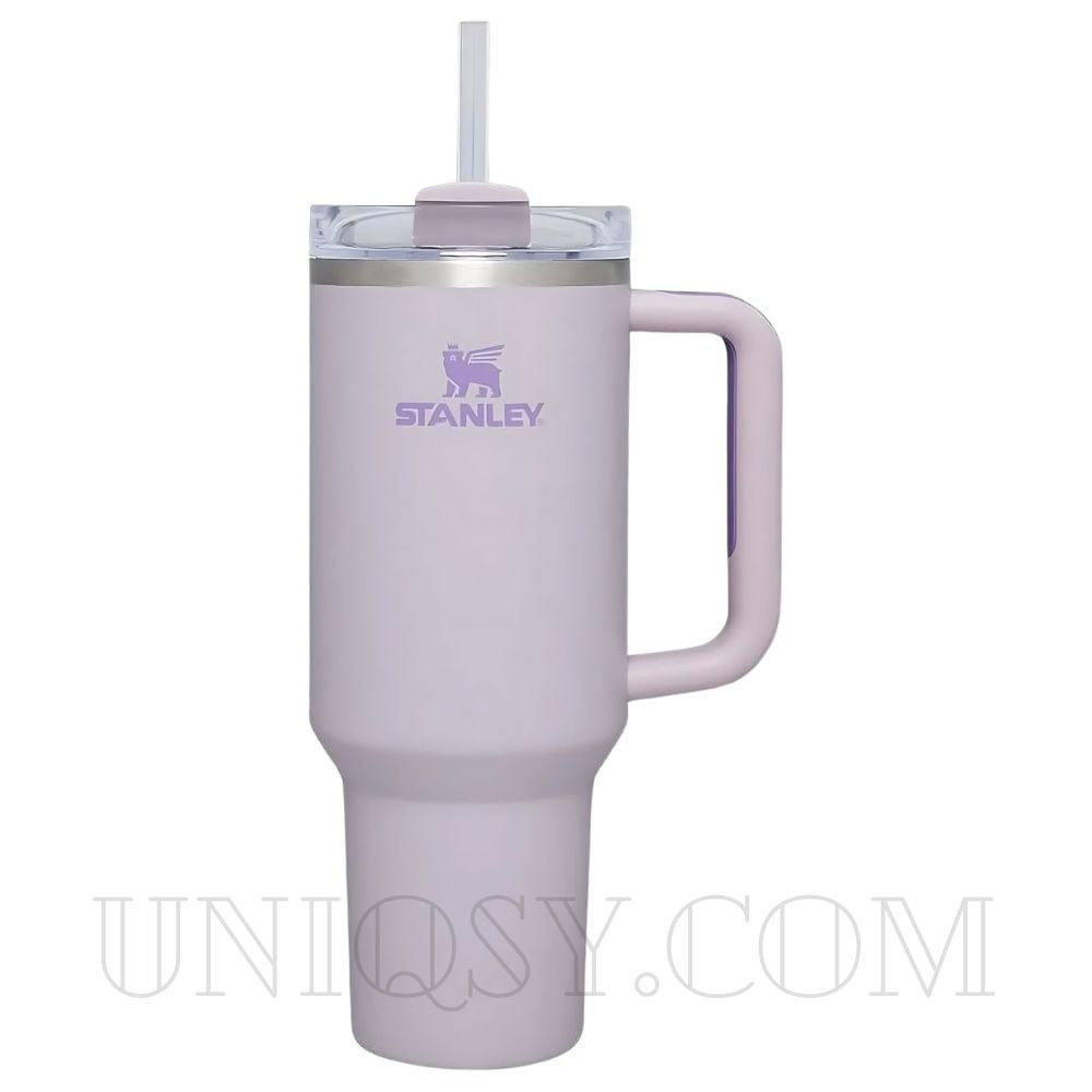 Stanley 40 OZ Tumbler Cup with Handle and Straw - Stainless Steel 1.1L