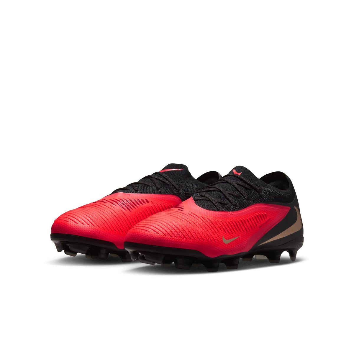Nike Junior Phantom 6 Low Pro MG Multi Ground- Bright Crimson/Black