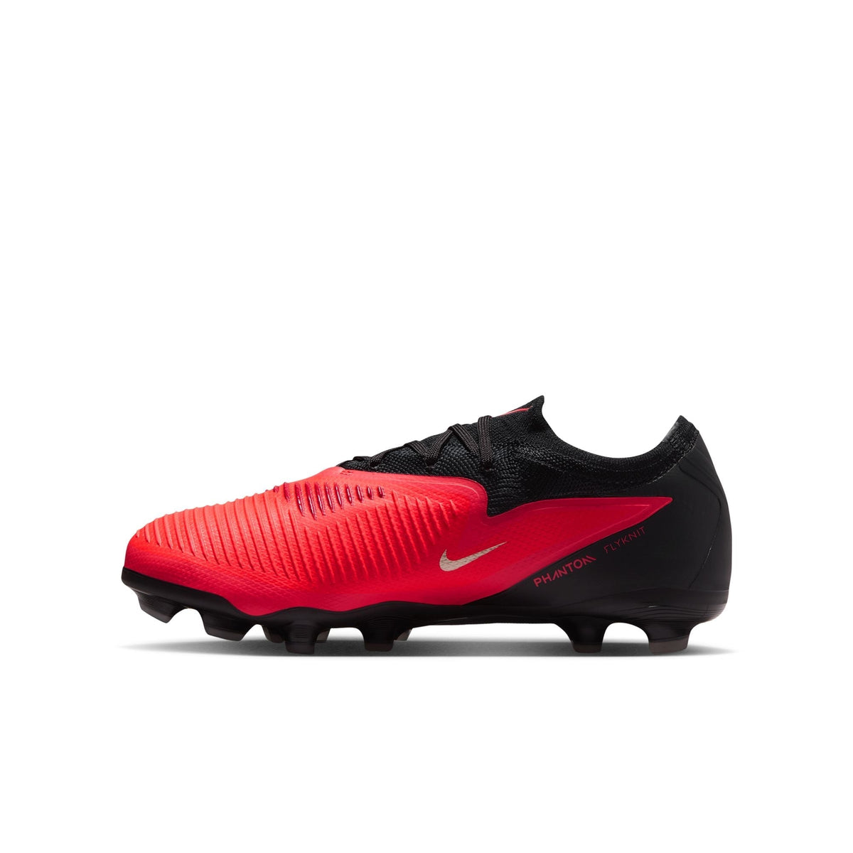 Nike Junior Phantom 6 Low Pro MG Multi Ground- Bright Crimson/Black