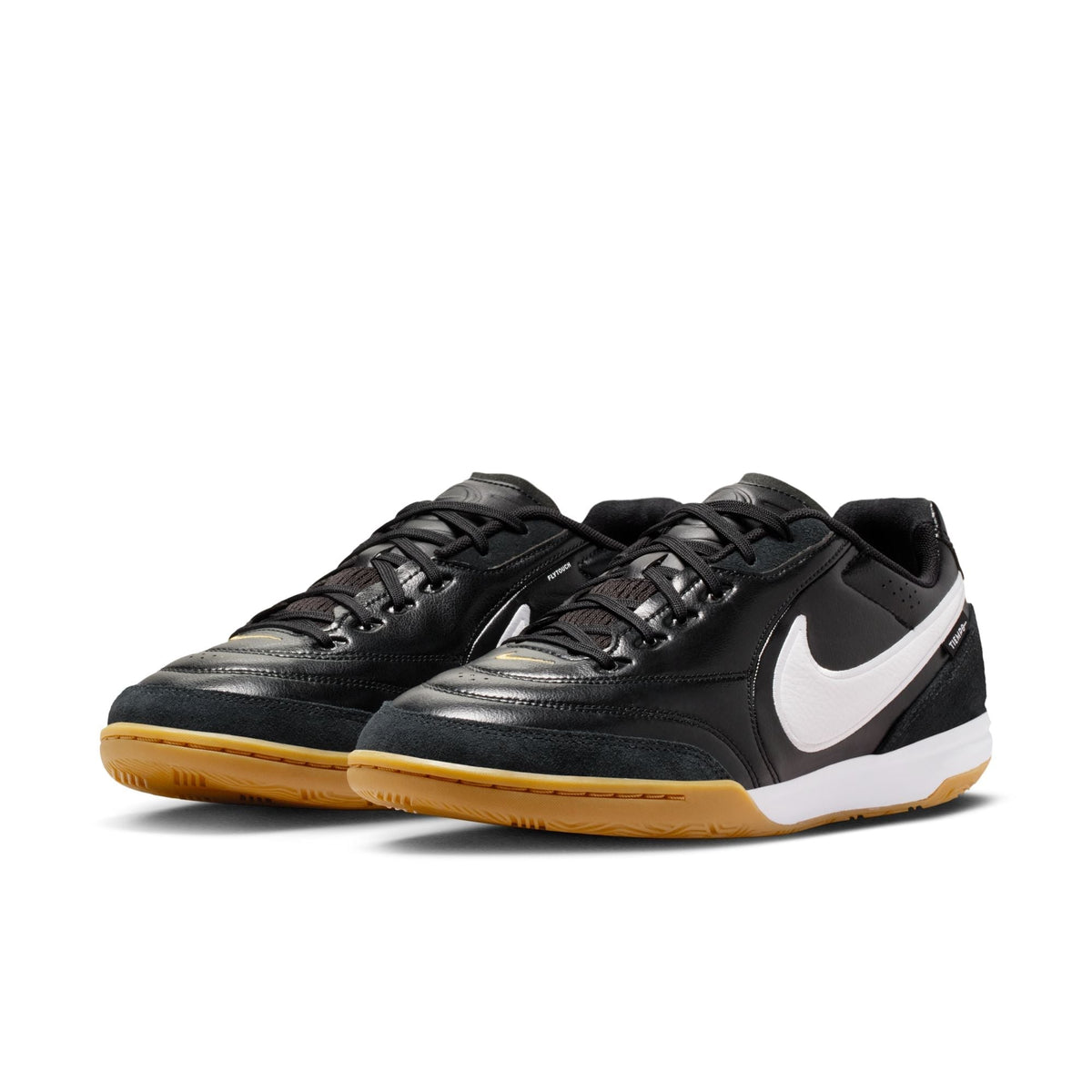 Nike Tiempo Streetgato IN Indoor/Court Low-Top Soccer Shoes- Black/White