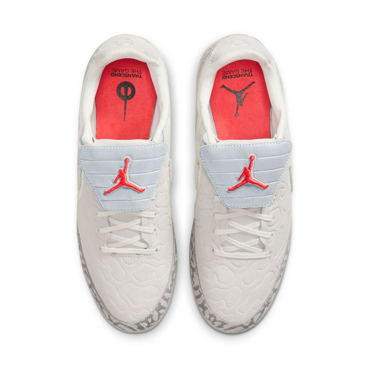 Nike Jordan Tiempo Streetgato SE Indoor/Court Low-Top Soccer Shoes- Phantom/Sail/ Infrared 23