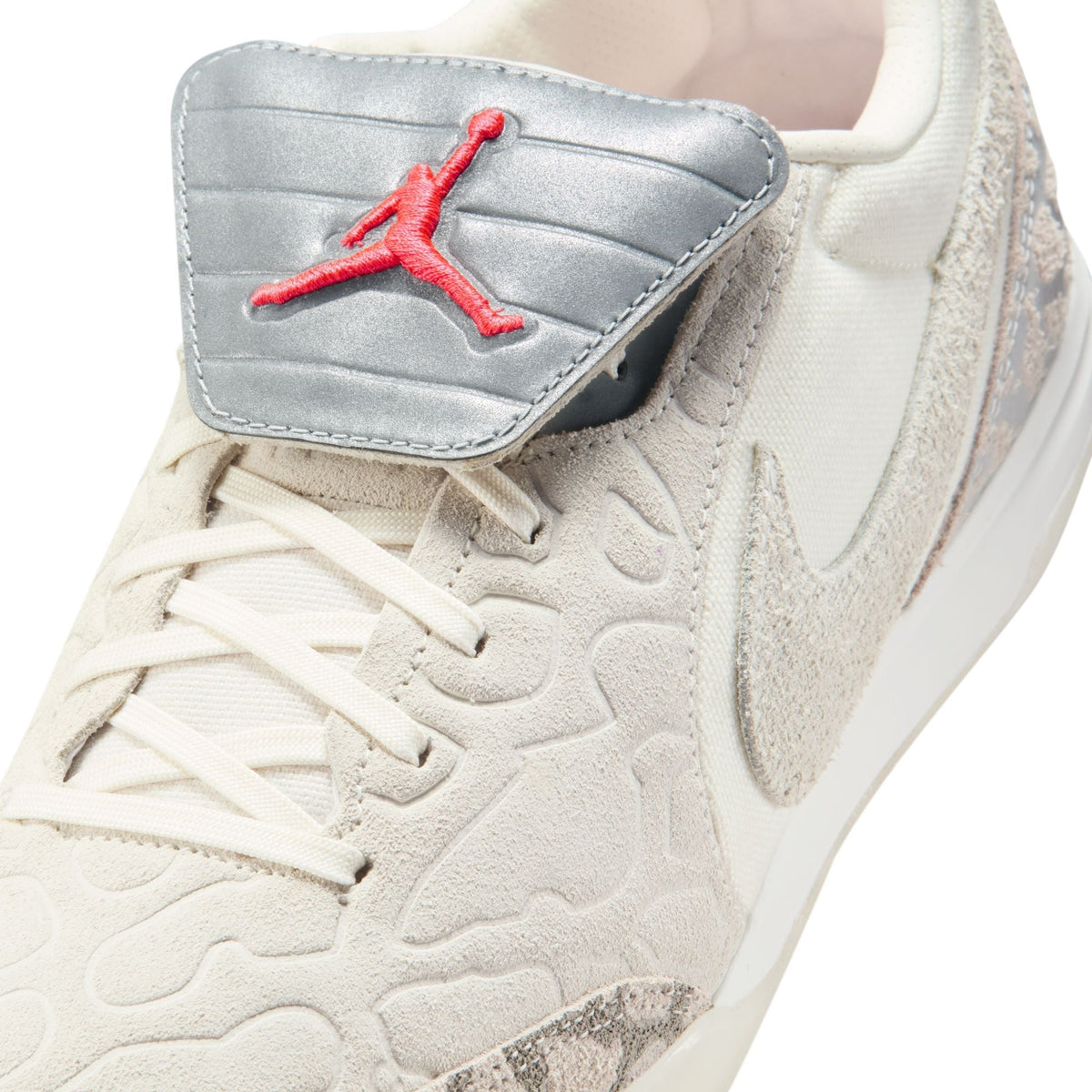 Nike Jordan Tiempo Streetgato SE Indoor/Court Low-Top Soccer Shoes- Phantom/Sail/ Infrared 23