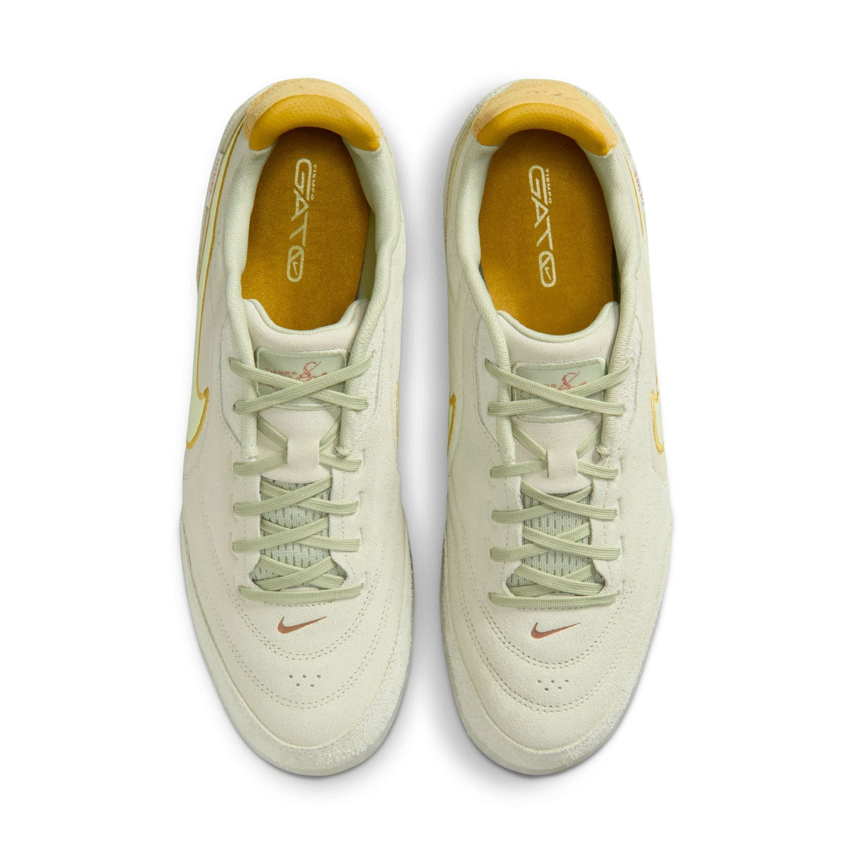 Nike Tiempo Streetgato LE Indoor Soccer Shoes- Olive Aura/Light Liquid Lime