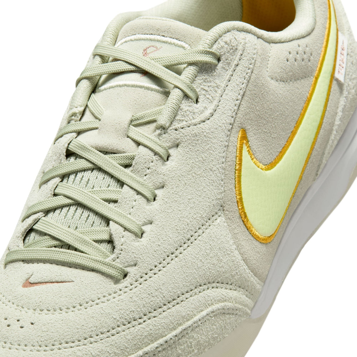 Nike Tiempo Streetgato LE Indoor Soccer Shoes- Olive Aura/Light Liquid Lime