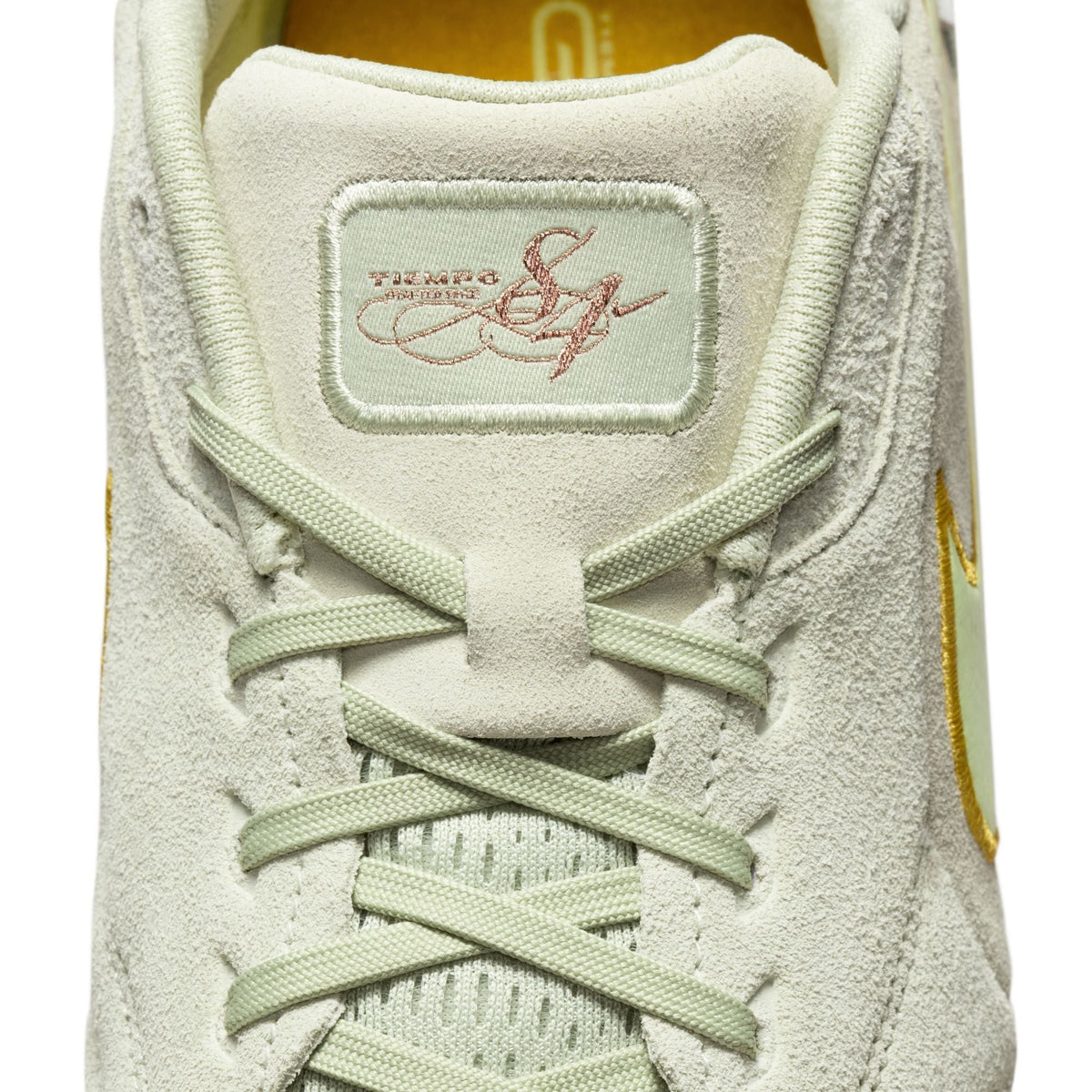 Nike Tiempo Streetgato LE Indoor Soccer Shoes- Olive Aura/Light Liquid Lime