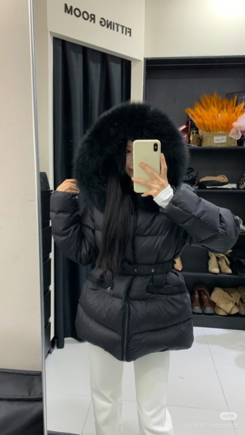 110307 Women's new hooded short down jacket Top quliaty 1:1 clothing