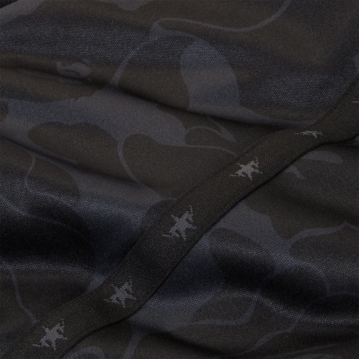 A Bathing Ape Solid Camo Bathing Ape Logo Relaxed Fit Sweat Pants (Black)