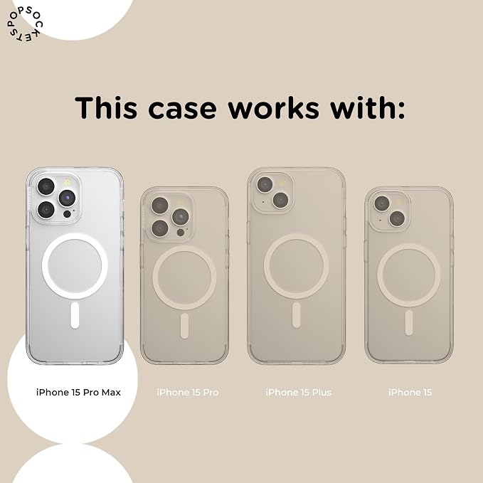 PopSockets iPhone 15 Pro Max Phone Case w/MagSafe- Wingspan | Magnetic, Wireless Charging, Camera & Drop Protection, Bookish, Acotar, Throne, Glass, Sarah