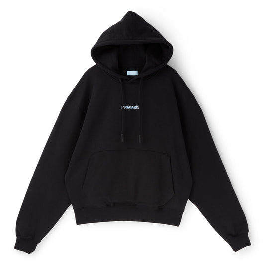 3.Paradis Double 3.Paradis Hooded Sweater (Trueblack)