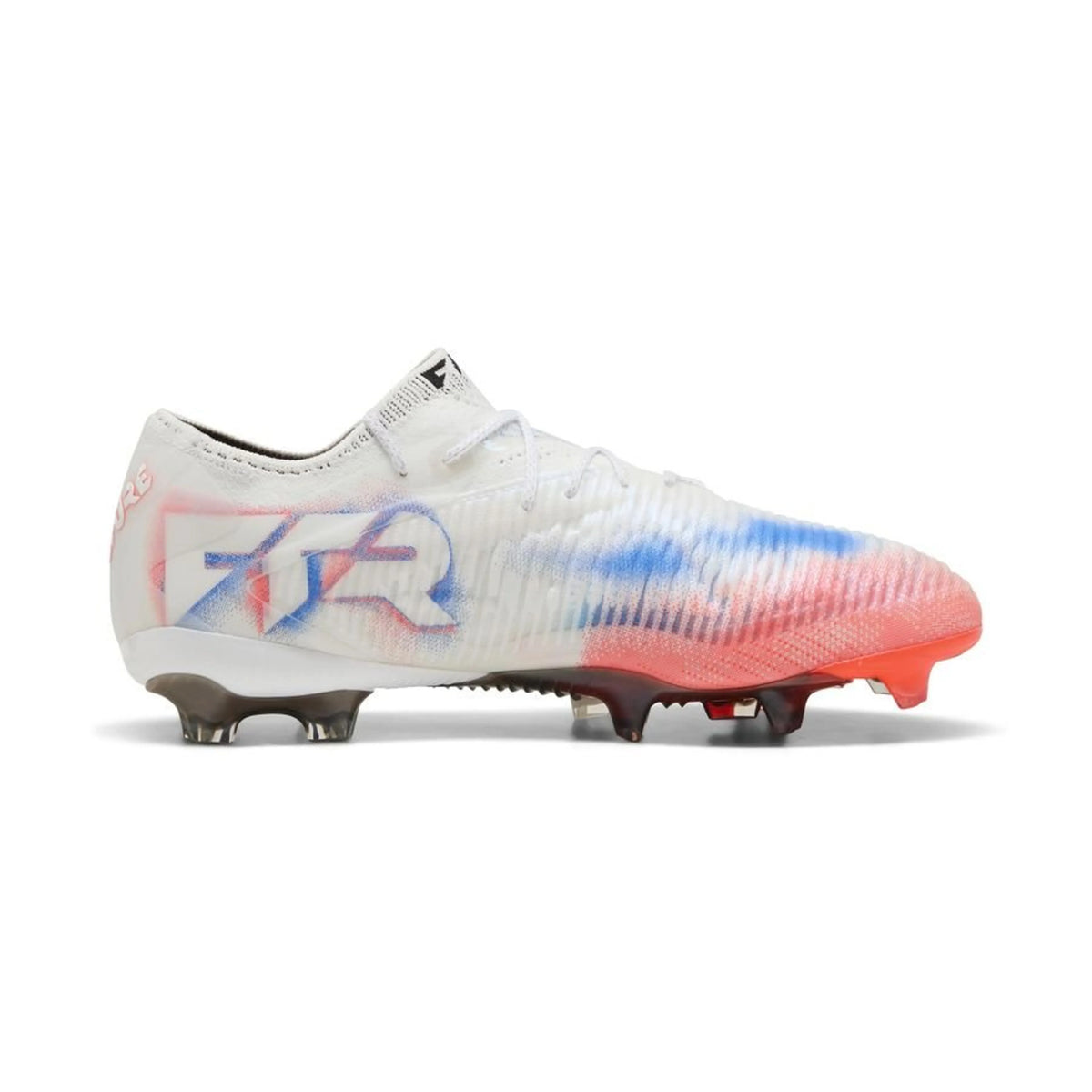 Puma Future 8 Ultimate FG Firm Ground Soccer Cleat- Puma White/Puma Black/Glowing Red